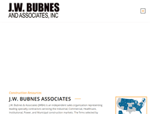 Tablet Screenshot of jwbubnes.com